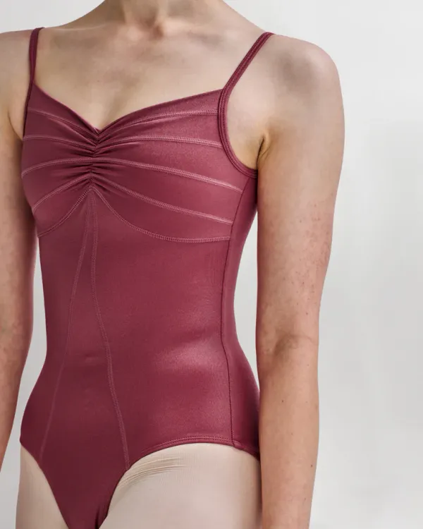 Claudia Dean Ariel Super High Cut Camisole Leotard Rose Gold