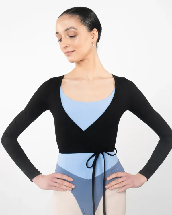 Claudia Dean CDW Wrap Top Black