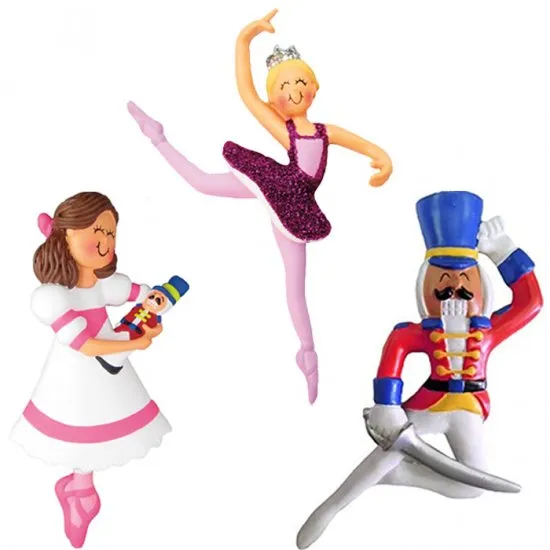 Dasha Designs Nutcracker Ornament White