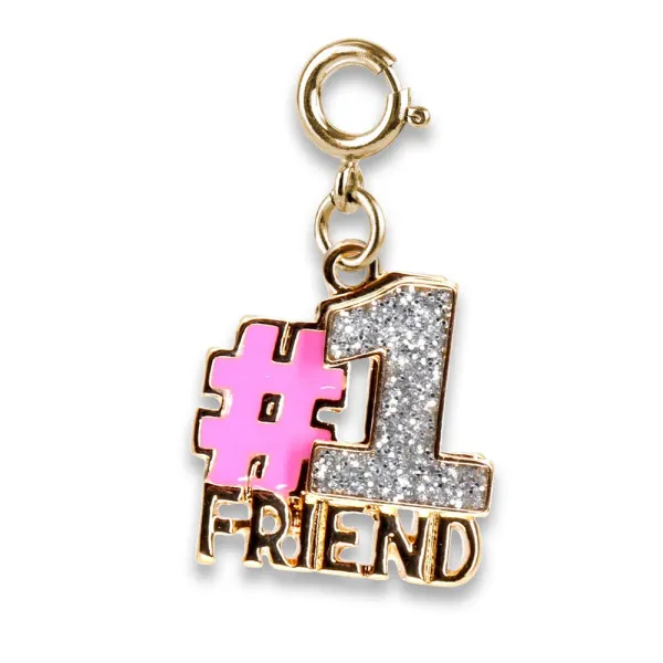 Charm It #1 Friend Charm Pink