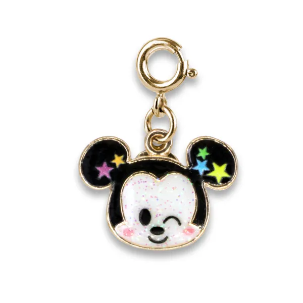 Charm It Gold Glitter Mickey Charm