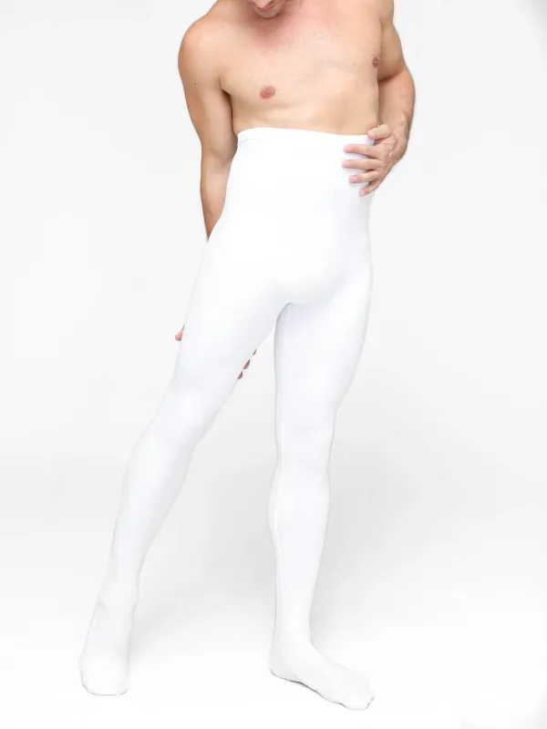 Body Wrappers Men's Convertible Tights White