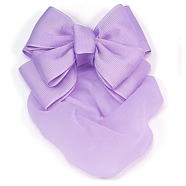 Dasha Designs Grosgrain Bow w/ Snood Lilac