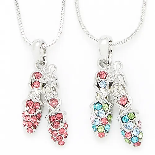 Dasha Designs Rhinestone Necklace Pink
