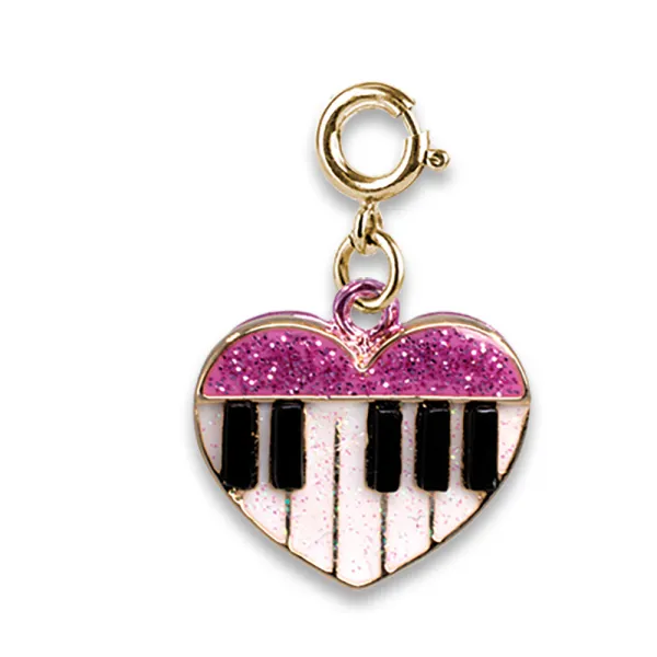 Charm It Piano Heart Charm