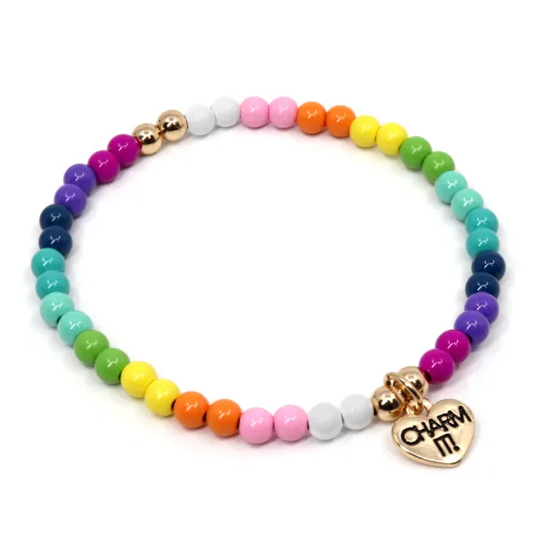 Charm It Gold Rainbow Bracelet