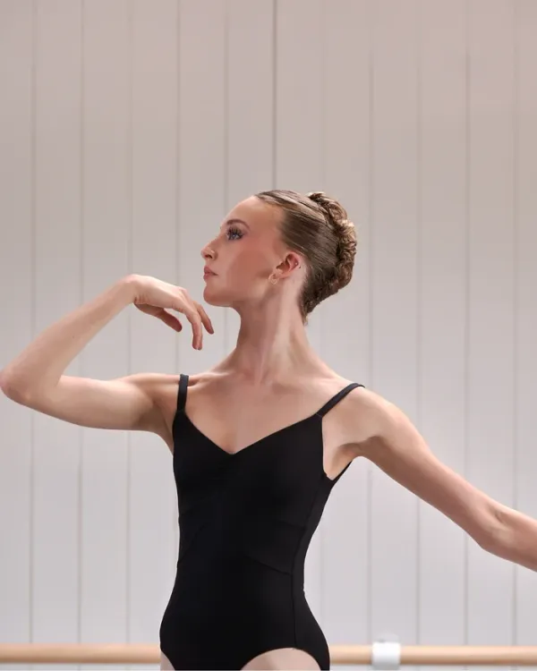 Claudia Dean Alix Nela High Cut Leotard Black