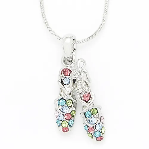 Dasha Designs Ballet Slipper Necklace Multicolor