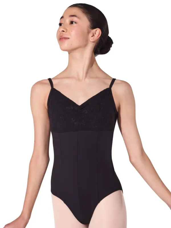 Capezio Lace Elan Ballerese Leotard Black