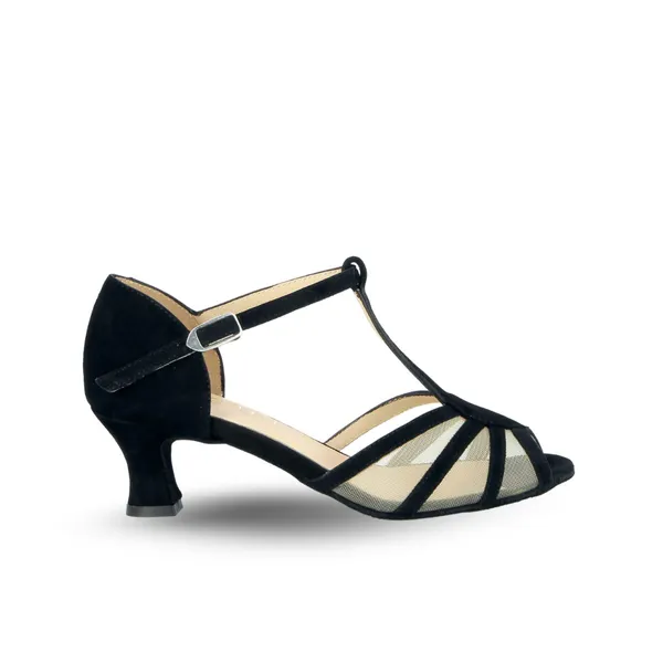 MERLET Merlet Karmina 2" Open Toe Ballroom Shoe Black