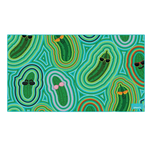 Sprints Waffle Knit Mini Towel Pickle Power