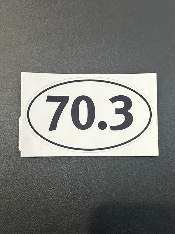 MILLENNIUM RUNNING 70.3 STICKER BLACK/WHITE