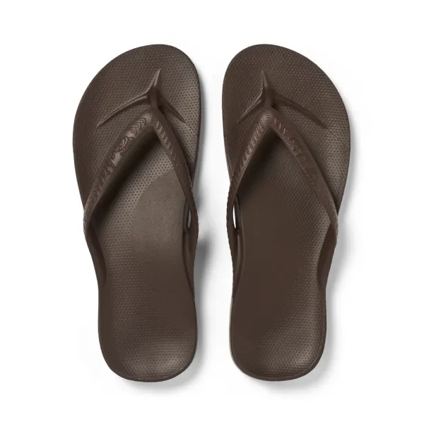 Archies Arch Support Flip-Flops Brown