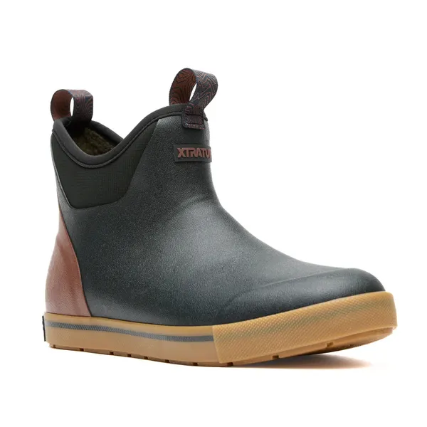 XtraTuf Camp Fleece Lined Ankle Deck Boot - Men's Black