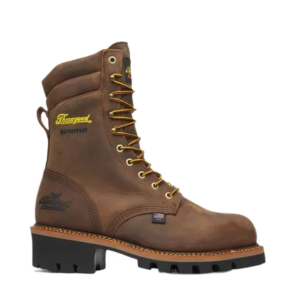 Thorogood Men's Logger Series – 9" Brown Stud Horse Waterproof BROWN STUD HORSE