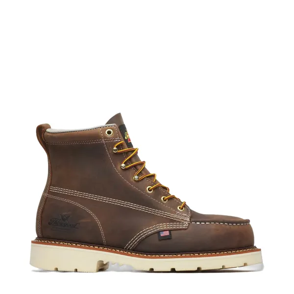 Thorogood Men's American Heritage – 6" Trail Crazy Horse Safety Toe – Moc Toe MAXWear 90 CRAZY HORSE