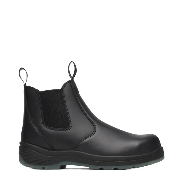 Thorogood Men's 6" Black Quick Release Station Boot Safety Toe with Translucent Bottom BLACK