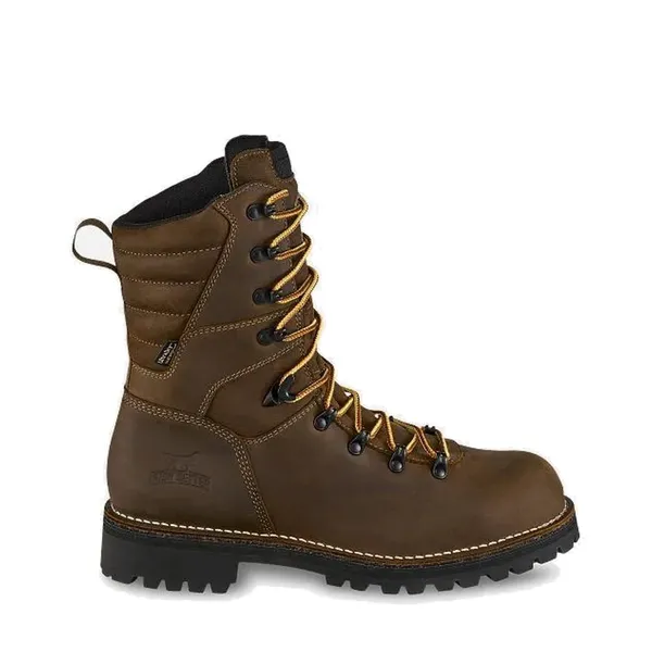 Irish Setter Men's Shorewood 9-inch Waterproof Leather Soft Toe Boot BROWN