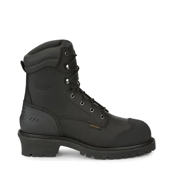 Chippewa Men's Aldarion 8" Waterproof Comp Toe Insulated (400g) Logger BLACK OILED (BLACK)