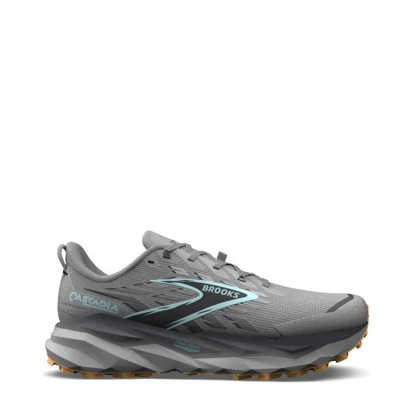 Brooks Men's Cascadia 19 Alloy/Ebony/Orange