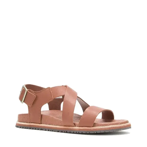 Kamik Women's Sadie Cross Sandal DARK BROWN