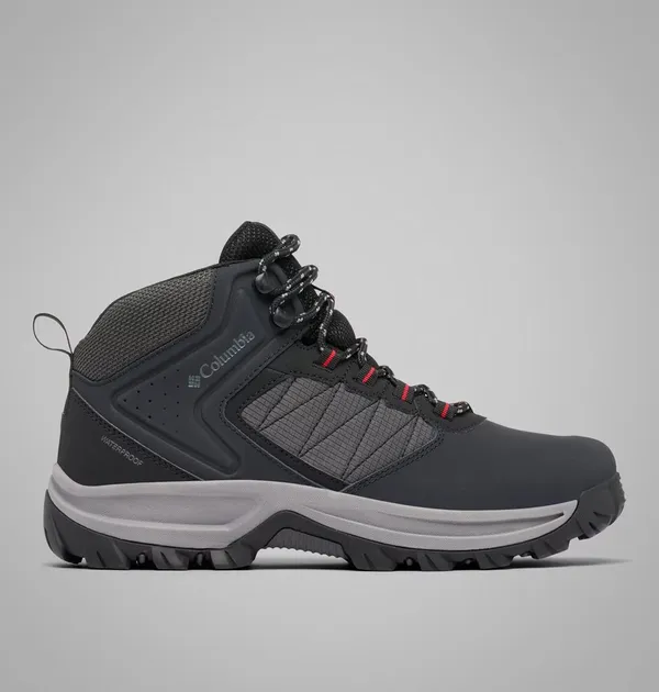 Columbia Men's Transverse Hike WP BLACK/MOUNTAIN RED