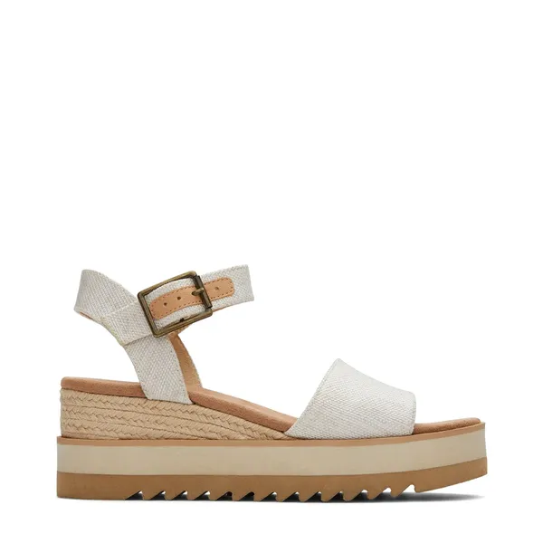 Toms Women's Diana Wedge Sandal NATURAL YARN DYE