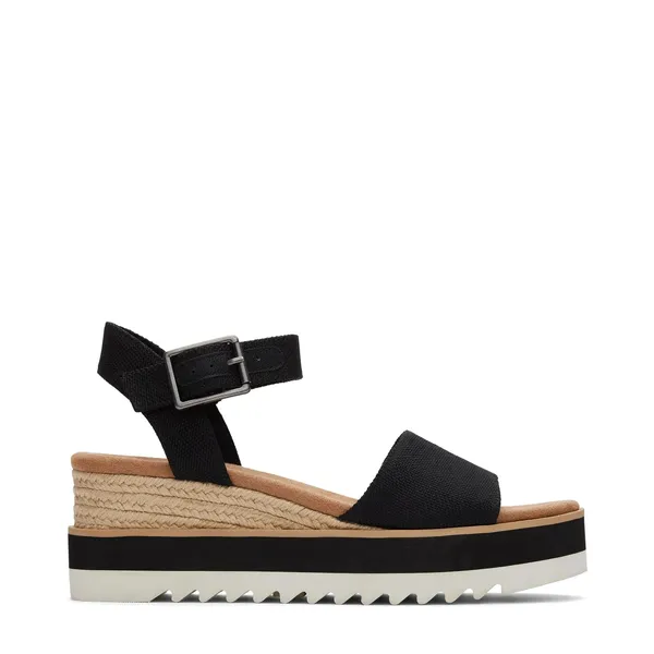 Toms Women's Diana Wedge Sandal BLACK