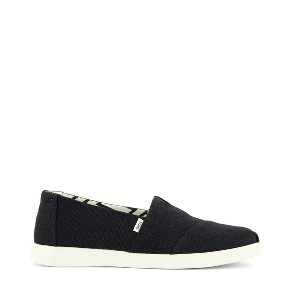 Toms Women's Alpargata Plus BLACK/WHITE