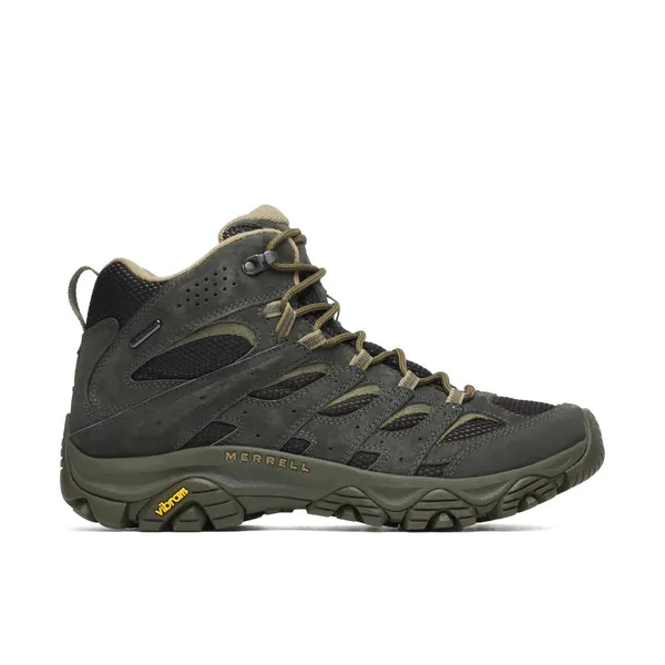 Merrell Men's Moab 3 Mid WP BLACK/BELUGA