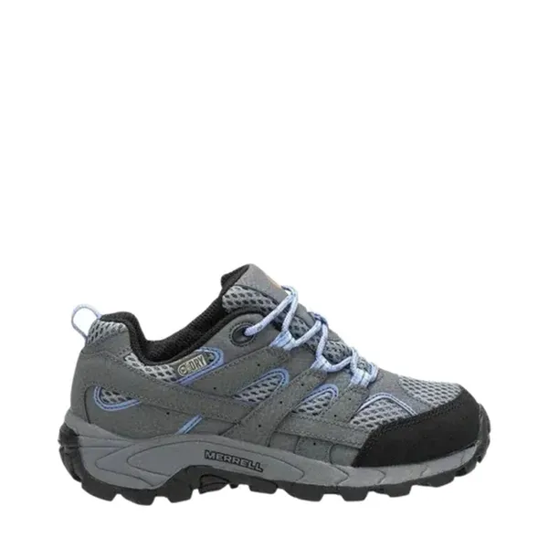 Merrell Kids' Moab 2 Low Lace WP GREY/PERIWINKLE