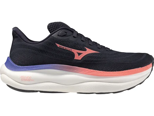 Mizuno Women's Wave Sky 9 Odyssey Grey/Stricking Coral