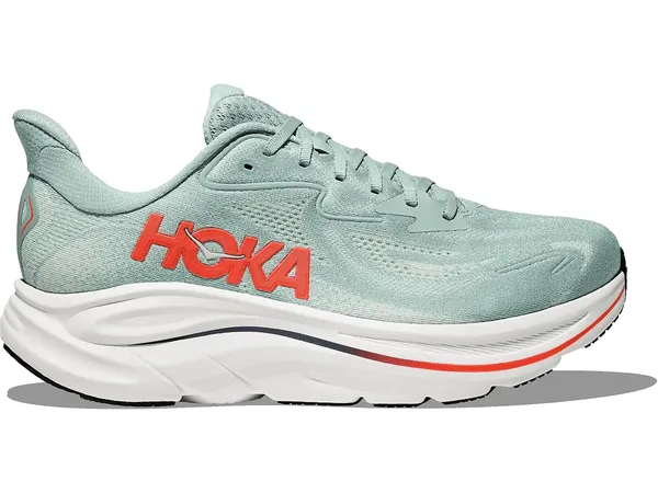 Hoka Men's CLIFTON 10 SAGE / NEON FLAME