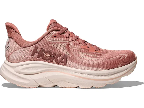 Hoka Women's CLIFTON 10 WIDE BLUSH / ROSE LATTE