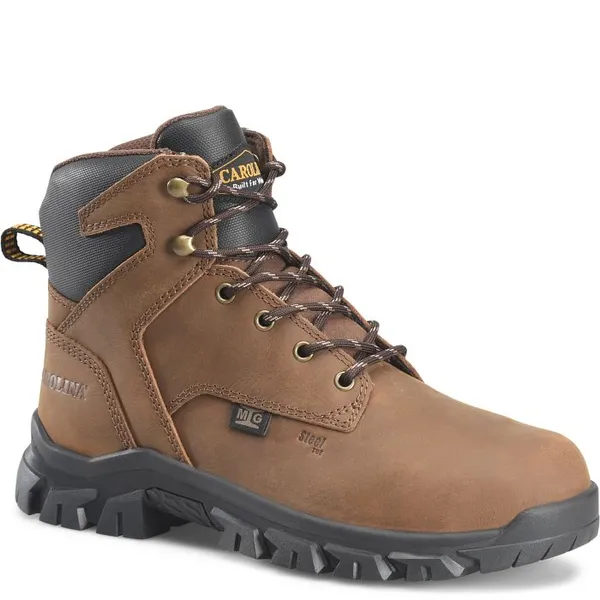 CAROLINA BOOTS CAROLINA MEN'S GRUNTZ MEN'S 6" INTERNAL MET GUARD STEEL TOE BOOT BROWN