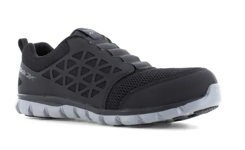 WARSON BRANDS REEBOK MEN'S SAFETY SUBLITE CUSHION WORK SLIP-ON BLACK