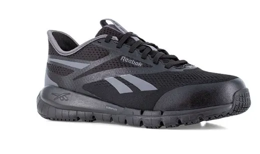 WARSON BRANDS REEBOOK WOMEN'S SAFETY FLEX TRAINER WITH ELEVATED EASE ON/OFF - RB121 BLACK