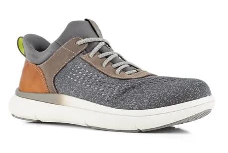 WARSON BRANDS FLORSHEIM SAFETY TOE HANDS FREE WORK SNEAKER - FS2780 GRAY/BROWN