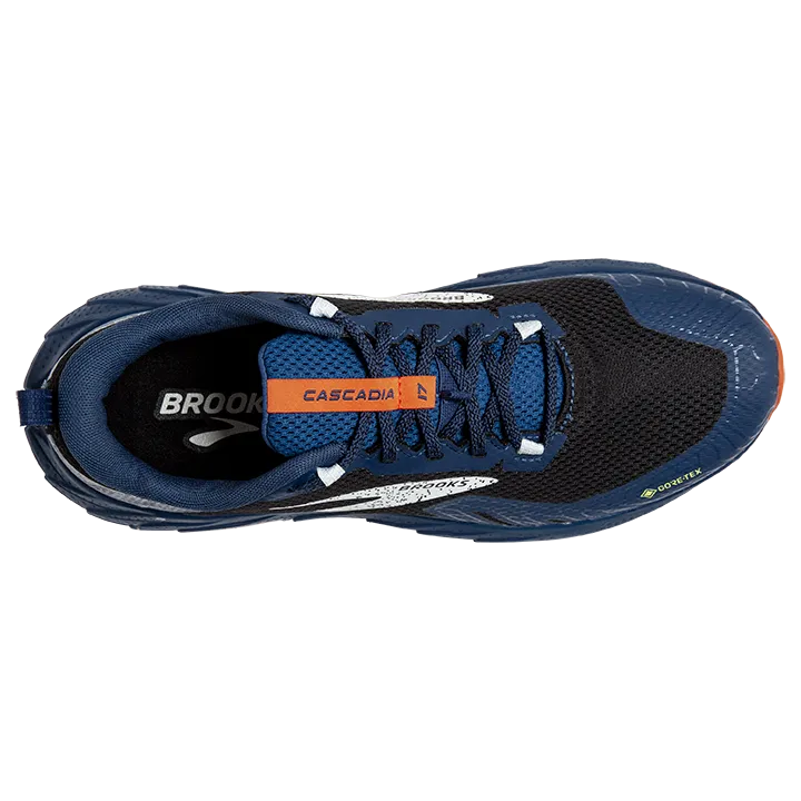 Brooks Men's Cascadia 17 GTX 062 Black/Blue/Firecracker