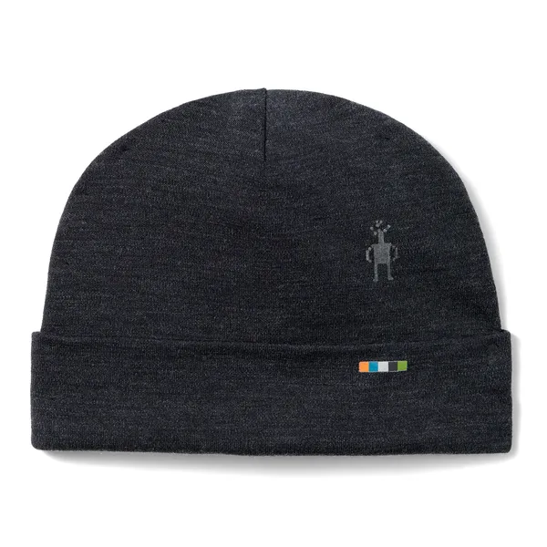 SMARTWOOL Kids' Thermal Merino Reversible Cuffed Beanie CHARCOAL HEATHER