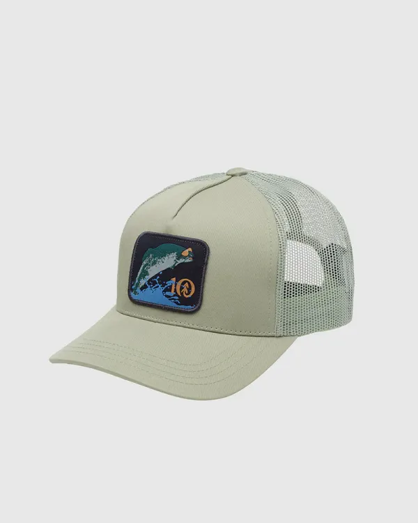TENTREE Lake Logo Altitude Hat LIGHT MOSS/FISH