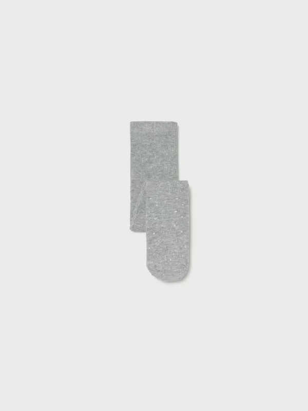 MAYORAL BABY PRINT TIGHTS SILVER
