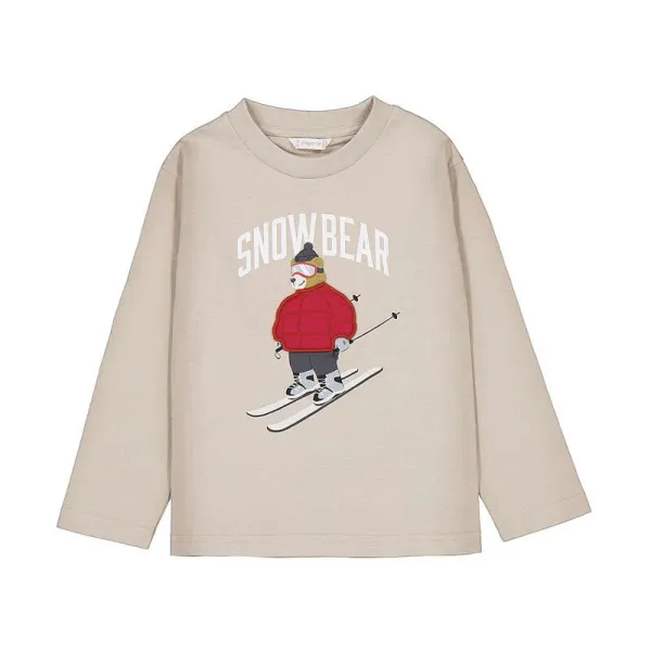 MAYORAL B's Snowbear Long Sleeve T-Shirt MOLE