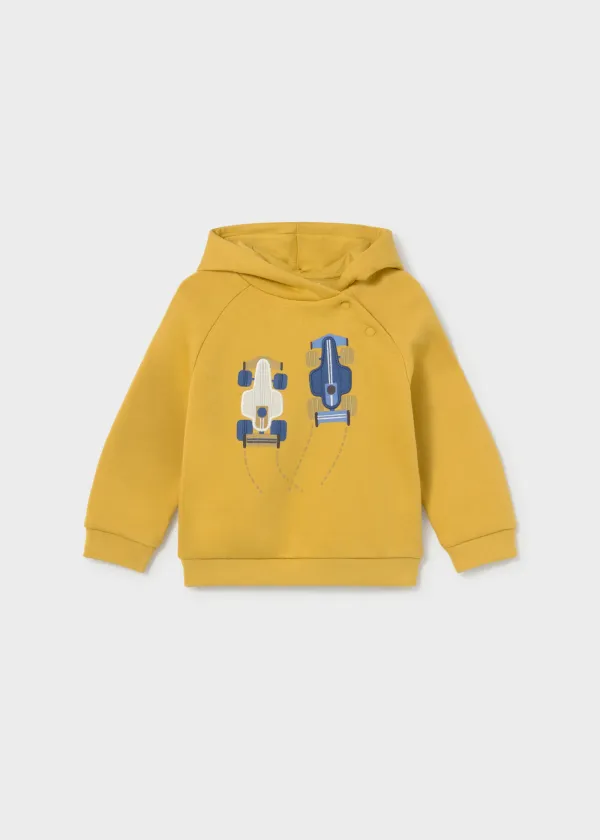 MAYORAL Baby Hooded Pullover CUSTARDS