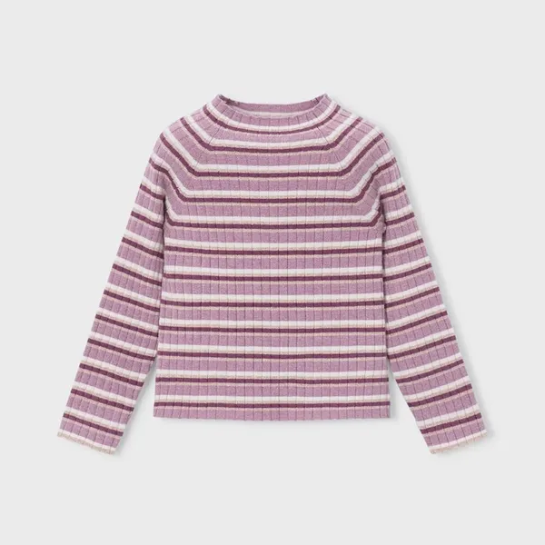 MAYORAL G's Purple Striped Jumper VIOLET MIX