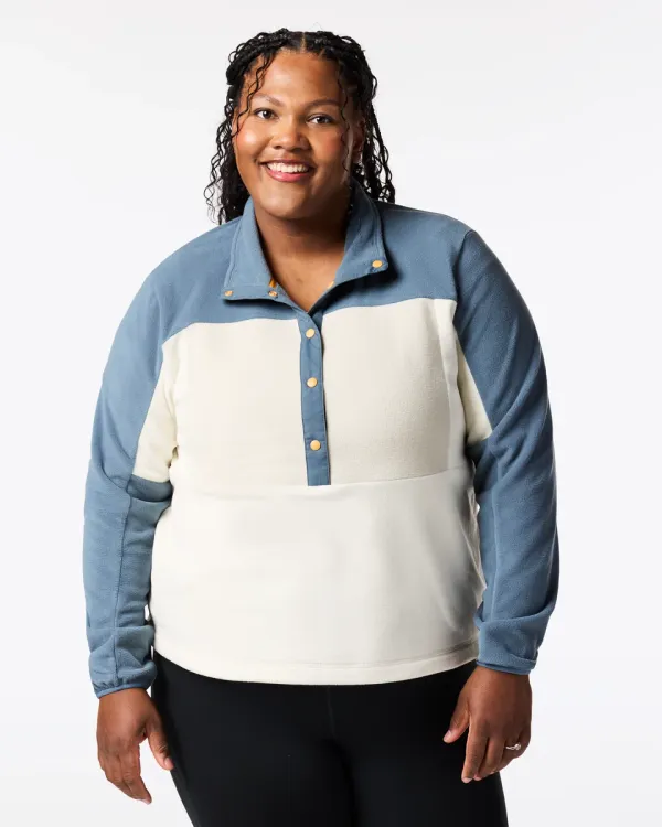 COTOPAXI W's Encima Fleece Pullover SLATE/CHALK