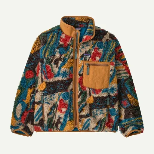 PATAGONIA K's Retro-X® Fleece Jacket LET'S CHAT/DEN BROWN