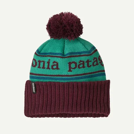 PATAGONIA K's Powder Town Beanie PARK STRIPE/SOLO TEAL
