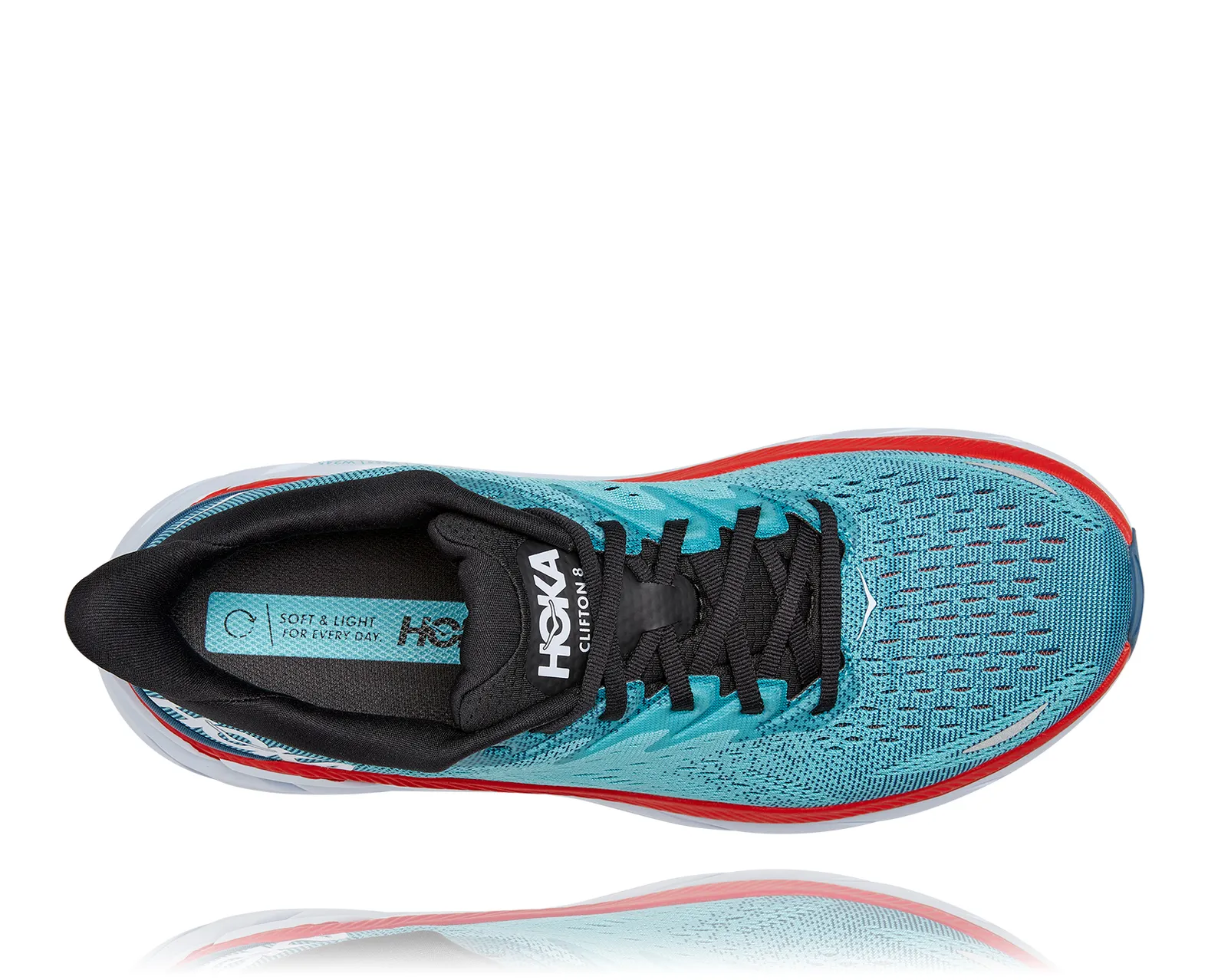 Men’s Hoka Clifton 8 Lime and Blue Athletic Shoes size 9.5 D Hoka Men main image 2