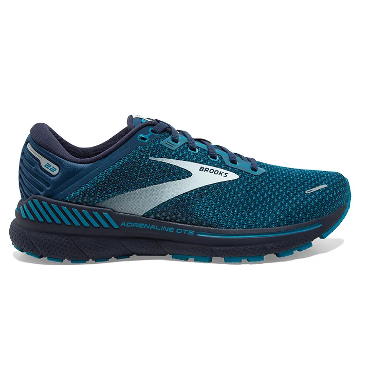 アドレナリンTi Brooks Men's Adrenaline GTS 22 445 Titan/Teal/Grey